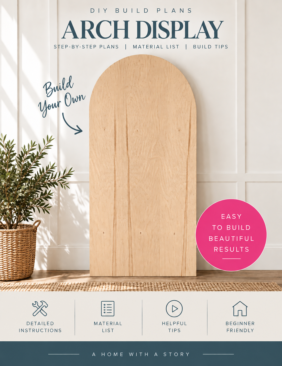 Standard Arch w/ Legs (6.5'x3') - Build Plans